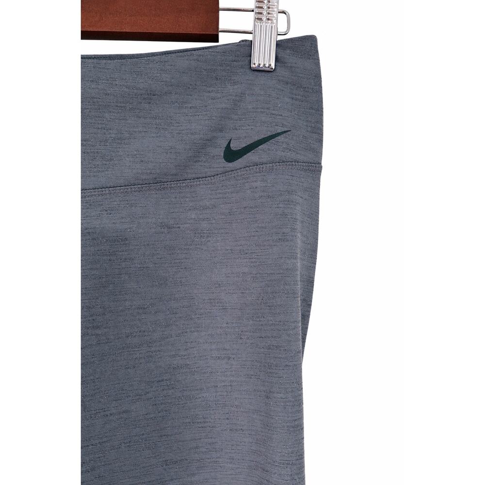 Nike Dri-FIT Capri Leggings Womens Large Gray Heather Athleisure Yoga Pilates - Picture 2 of 8